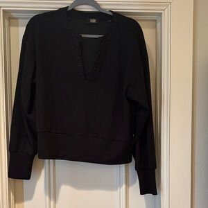 Scotch & Soda Black V-Neck Top